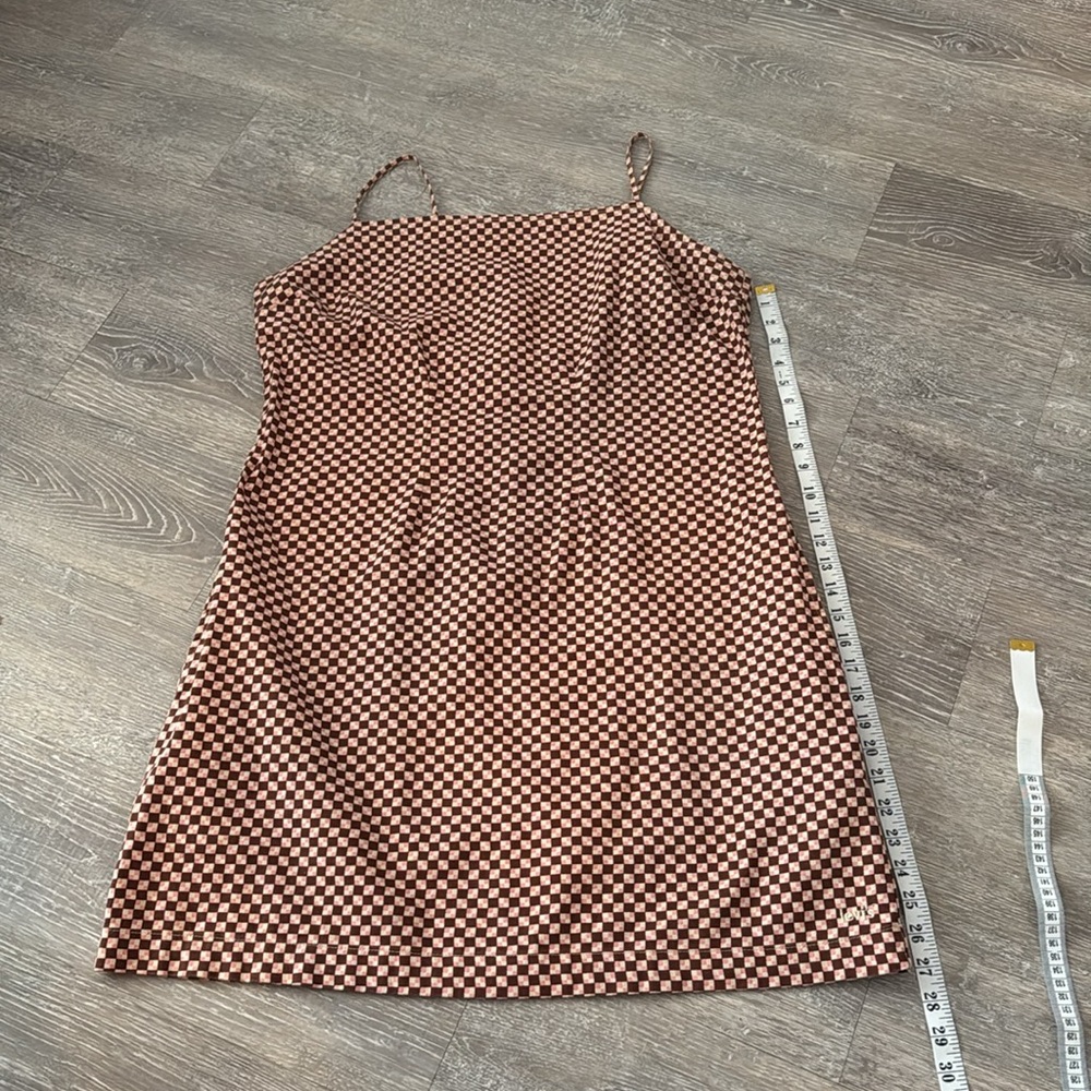Levi's Danny Dress in Mahogany Checker - Picture 11 of 12